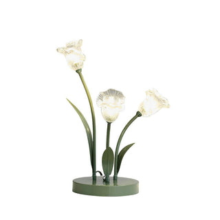 Lily Blossom Floral Glass Table Light