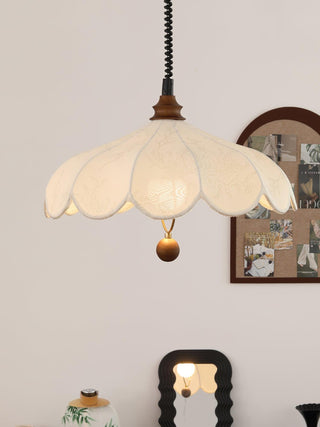 Lily Vintage Fabric Pendant Light