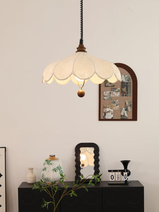 Lily Vintage Fabric Pendant Light