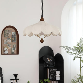 Lily Vintage Fabric Pendant Light