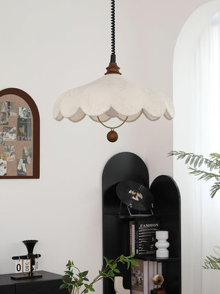 Lily Vintage Fabric Pendant Light