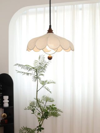 Lily Vintage Fabric Pendant Light