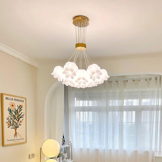 Lily Of The Valley Floral Acrylic Chandelier