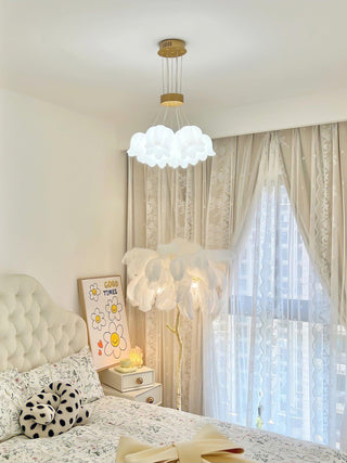Lily Of The Valley Floral Acrylic Chandelier