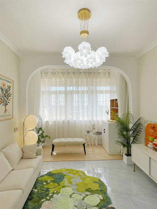 Lily Of The Valley Floral Acrylic Chandelier
