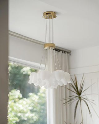 Lily Of The Valley Floral Acrylic Chandelier