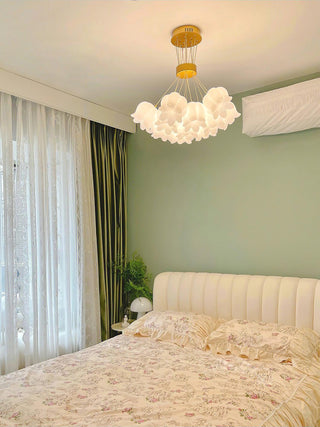 Lily Of The Valley Floral Acrylic Chandelier