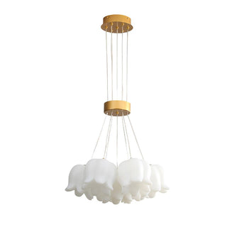 Lily Of The Valley Floral Acrylic Chandelier