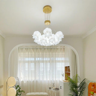 Lily Of The Valley Floral Acrylic Chandelier