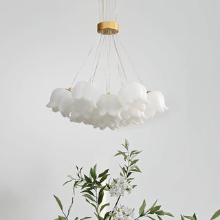 Lily Of The Valley Floral Acrylic Chandelier