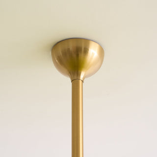 Lilypad Layered Amber Glass Disc Chandelier
