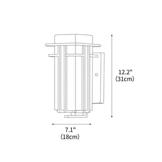 Linden Retro Iron Outdoor Wall Light