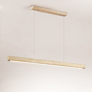 Imiror Minimalist Travertine Linear Pendant - Blowlighting