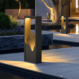Linkmoon Sculptural Steel Solar Path Light