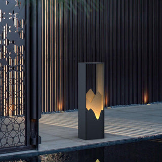 Linkmoon Sculptural Steel Solar Path Light