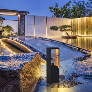 Linkmoon Sculptural Steel Solar Path Light