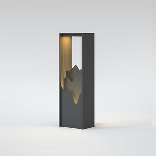 Linkmoon Sculptural Steel Solar Path Light