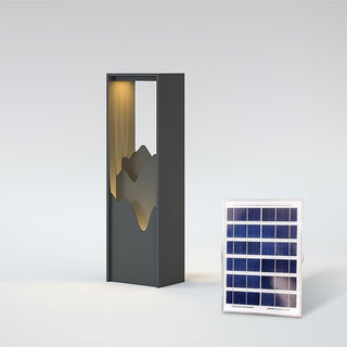 Linkmoon Sculptural Steel Solar Path Light