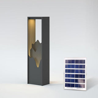 Linkmoon Sculptural Steel Solar Path Light
