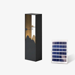 Linkmoon Sculptural Steel Solar Path Light