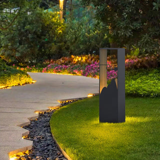 Linkmoon Sculptural Steel Solar Path Light