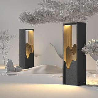 Linkmoon Sculptural Steel Solar Path Light