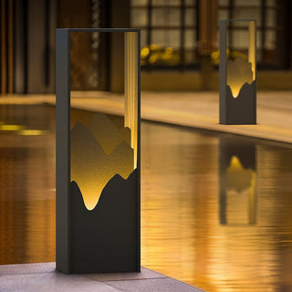 Linkmoon Sculptural Steel Solar Path Light