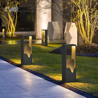 Linkmoon Sculptural Steel Solar Path Light