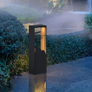 Linkmoon Sculptural Steel Solar Path Light