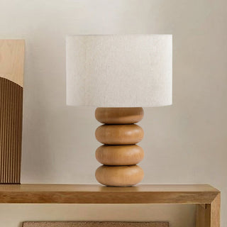 Beckett Stacked Wood Table Lamp