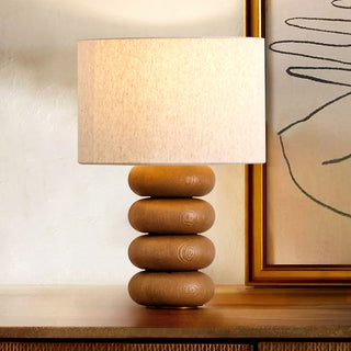 Beckett Stacked Wood Table Lamp