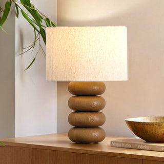 Beckett Stacked Wood Table Lamp
