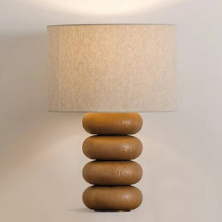 Beckett Stacked Wood Table Lamp