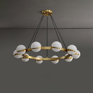 Halo Elegant Brass Chandelier