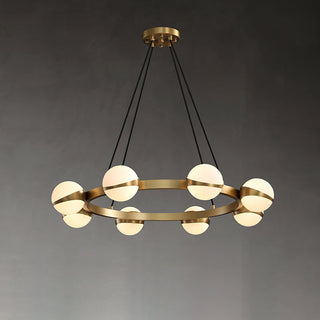 Halo Elegant Brass Chandelier