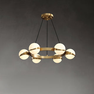 Halo Elegant Brass Chandelier