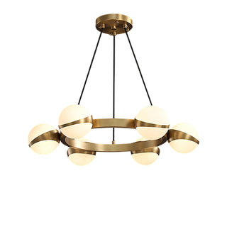 Halo Elegant Brass Chandelier