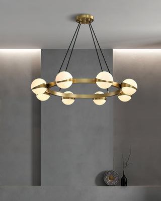 Halo Elegant Brass Chandelier