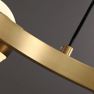 Halo Elegant Brass Chandelier