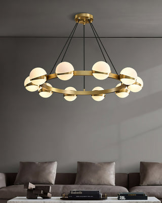 Halo Elegant Brass Chandelier