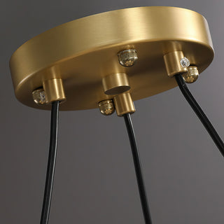 Halo Elegant Brass Chandelier