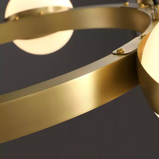Halo Elegant Brass Chandelier