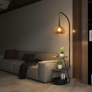 Silva Elegant Wood Floor Lamp