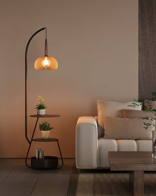 Silva Elegant Wood Floor Lamp