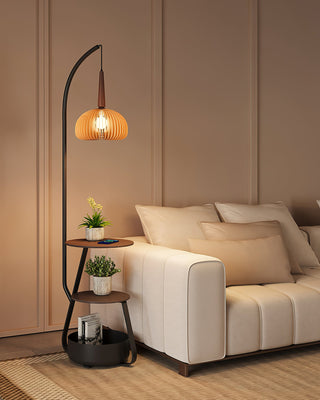 Silva Elegant Wood Floor Lamp
