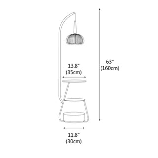 Silva Elegant Wood Floor Lamp