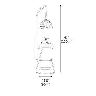 Silva Elegant Wood Floor Lamp
