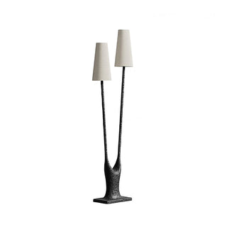 Lofer Duo Sculpted Metal Floor Lamp