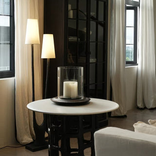 Lofer Duo Sculpted Metal Floor Lamp
