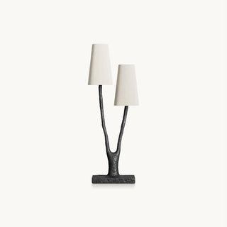 Lofer Duo Sculpted Metal Table Lamp